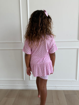 Pink Peplum Set