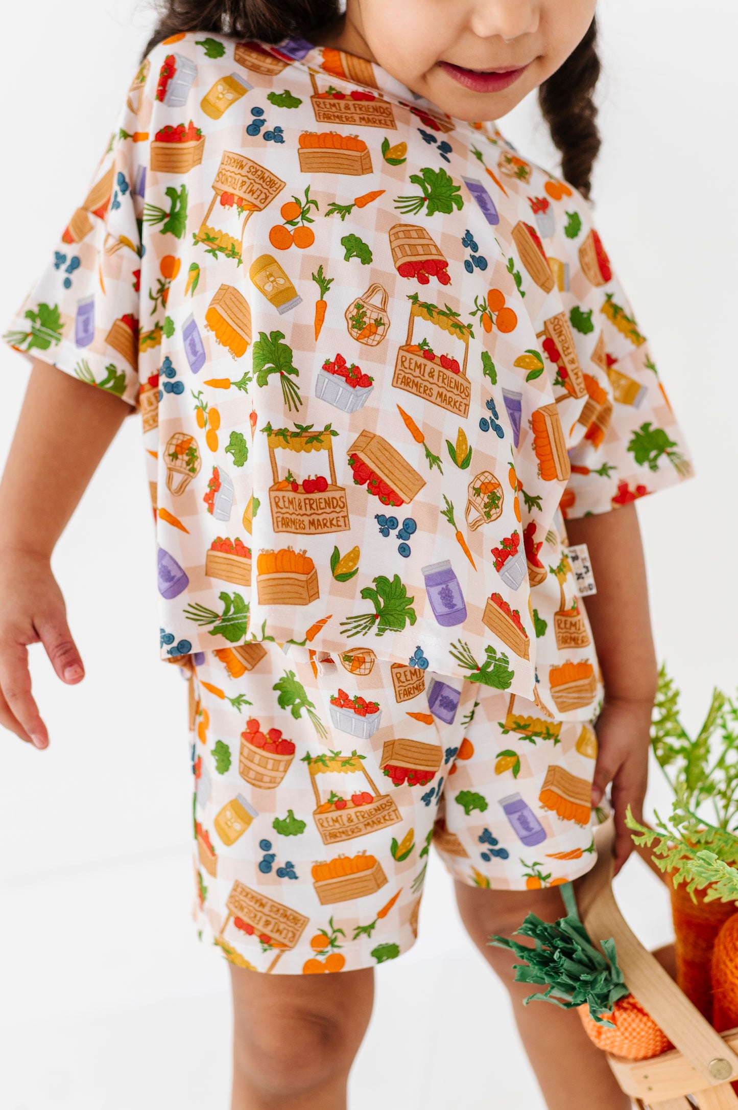 Farmers Market Drawstring Short Set