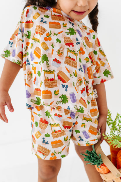 Farmers Market Drawstring Short Set