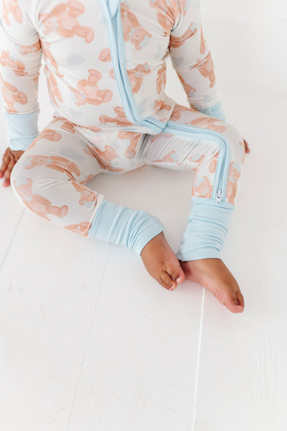 Baby Blue Teddy Zippy