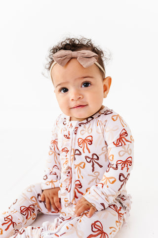 Autumn Ribbons Ruffle Zippy (EST SHIP TIME 3-4 WEEKS)