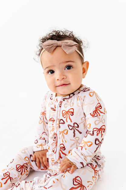 Autumn Ribbons Ruffle Zippy (EST SHIP TIME 3-4 WEEKS)