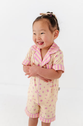 Buttercream Blossoms Button Up Short Set