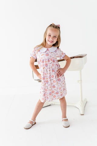First Bell Blooms Collared Dress
