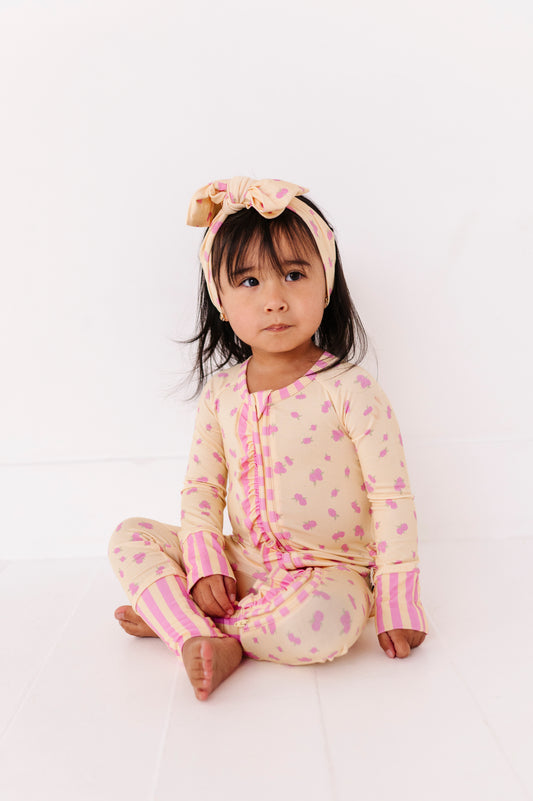 Buttercream Blossoms Ruffle Zippy