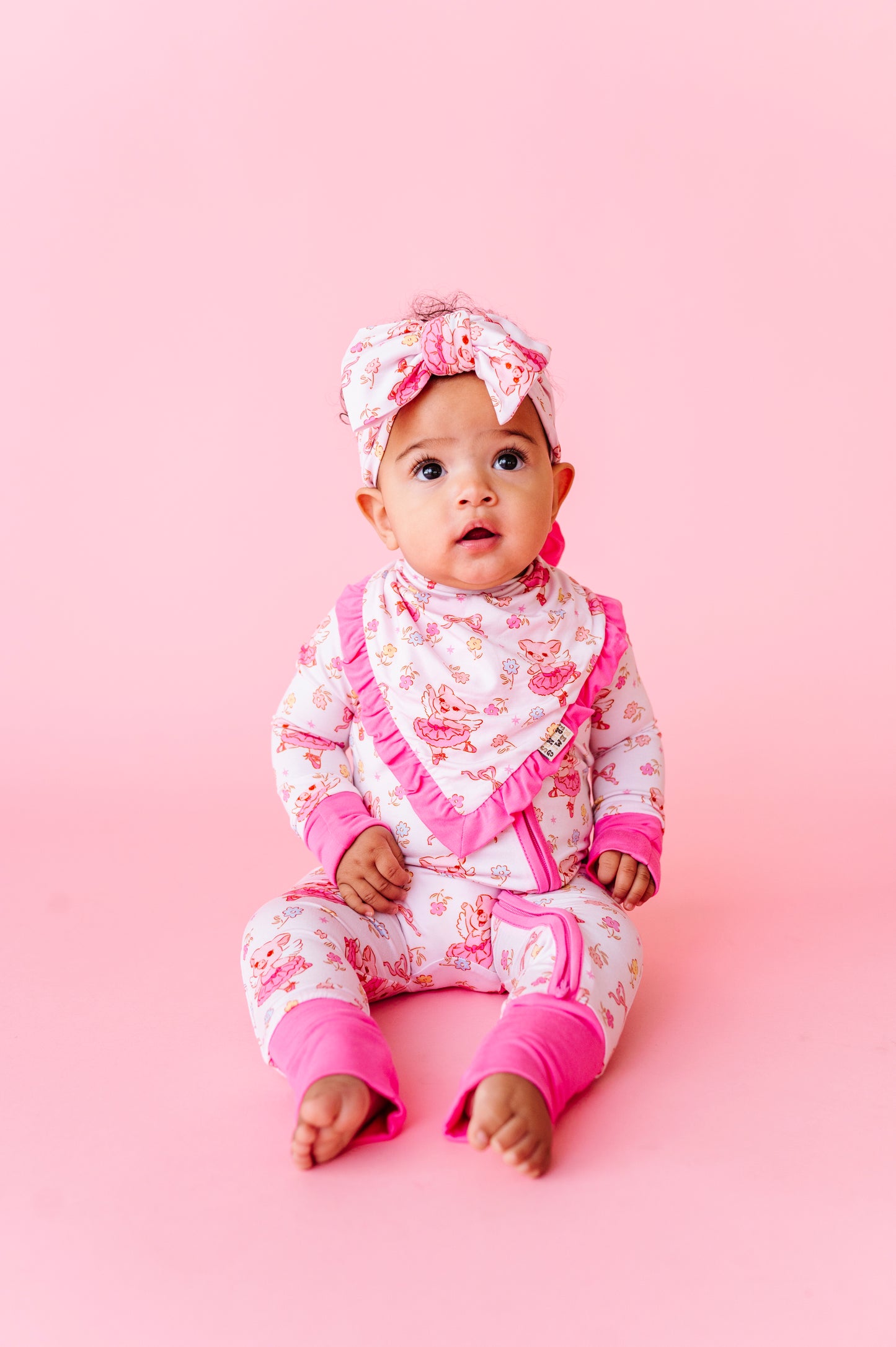 When Pigs Fly Ruffle Bib
