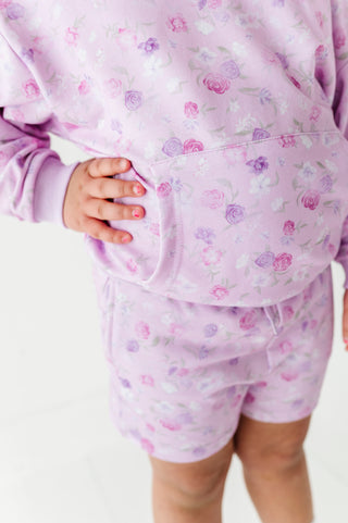 Lilac Petals Kids Hooded Sweatshirt