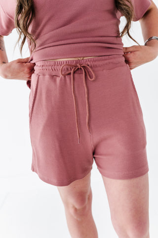 Mesa Adult Drawstring Waffle Knit Set