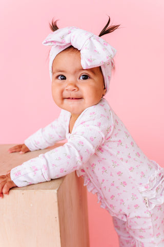 Rosie Dreams Pointelle Ruffle Zippy