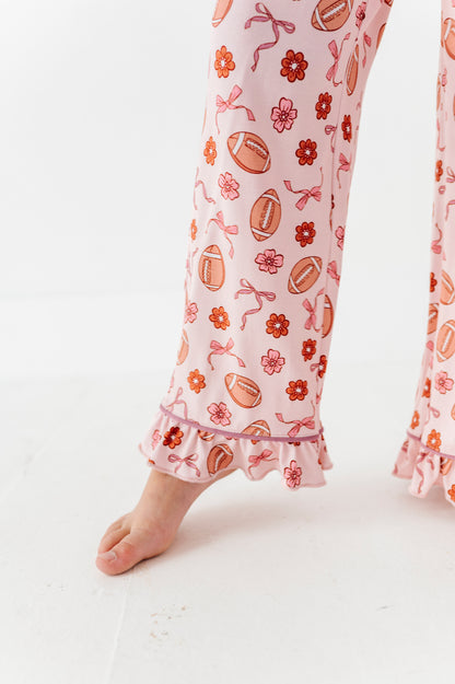 Friday Night Florals Ruffle Button Up Set (EST SHIP TIME 3-4 WEEKS)