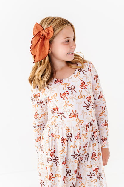 Autumn Ribbons Wide Leg Romper (EST SHIP TIME 3-4 WEEKS)