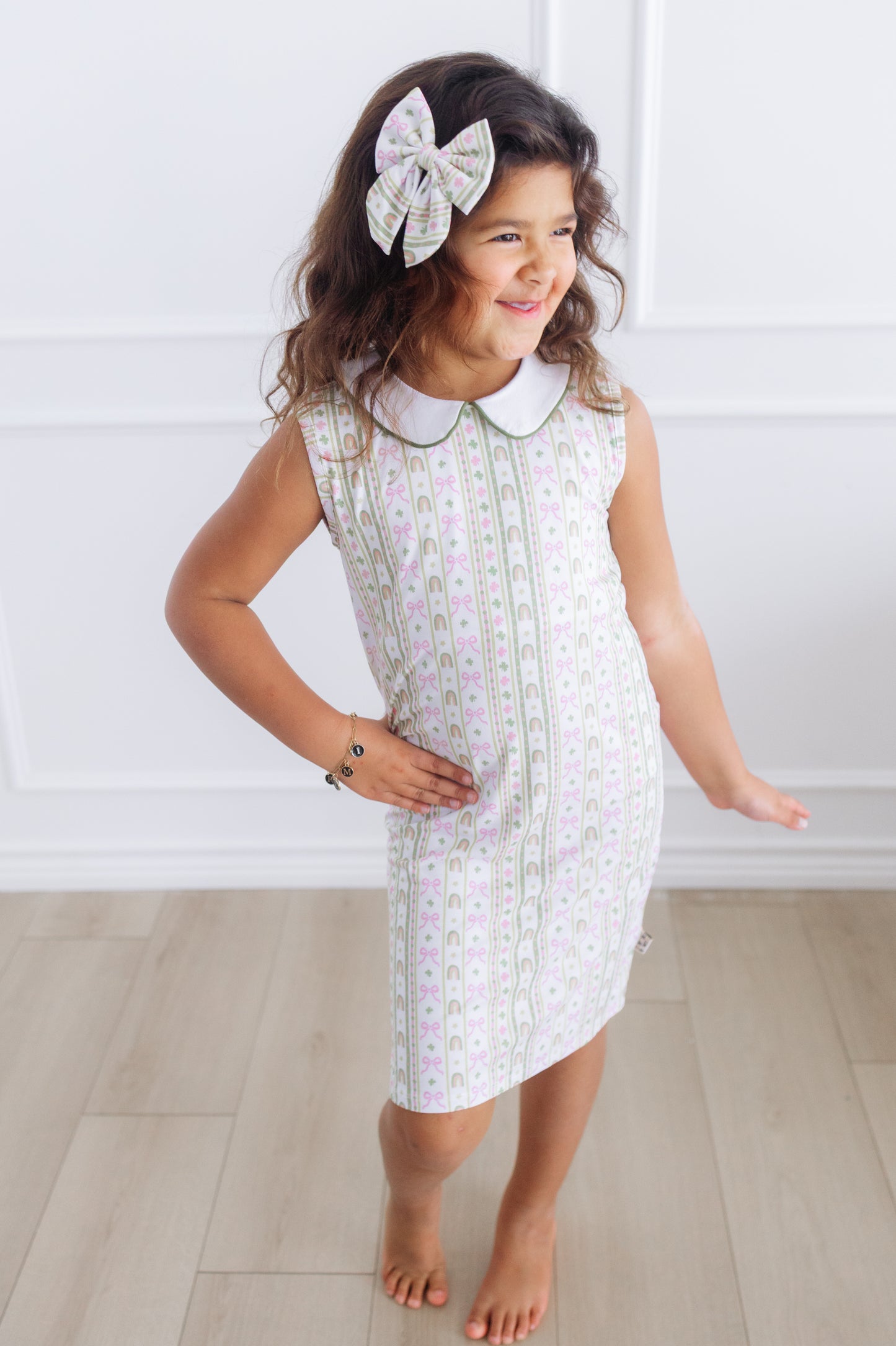 Lucky Stripes Collard Dress