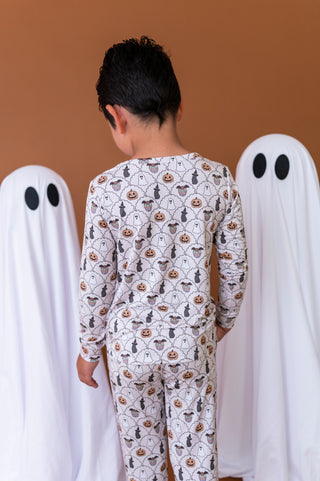 Scalloped Spells Long Sleeve Jogger Set
