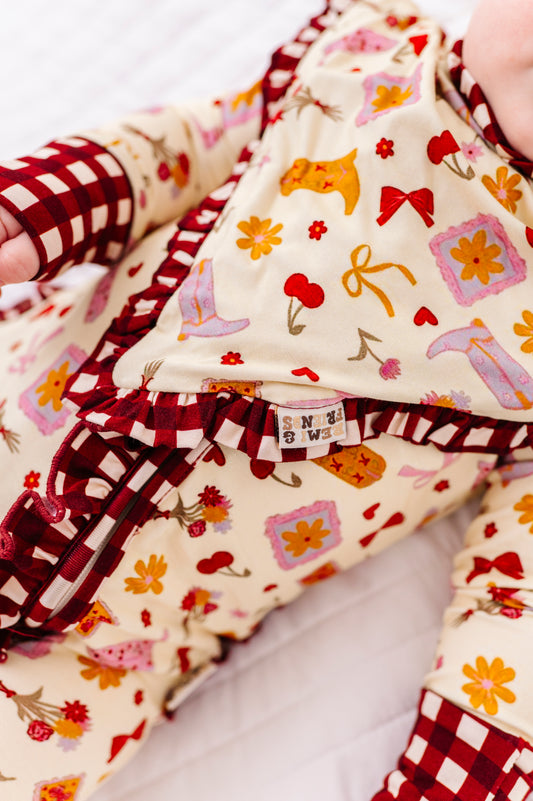 Howdy Honey Ruffle Bib