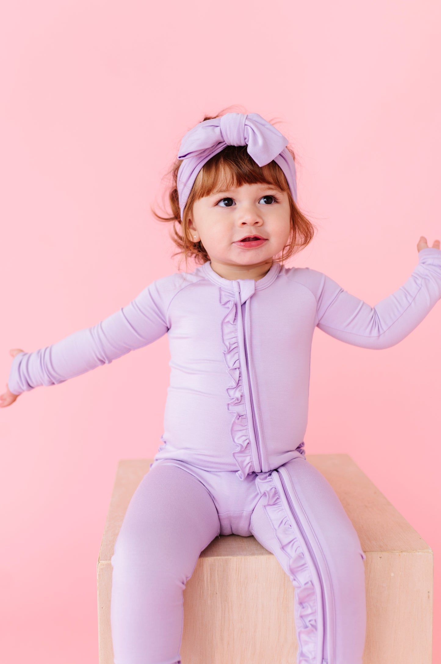 Lilac Top Knot Bow