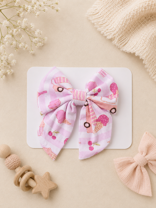 Cherry On Top Mini Clip Bow