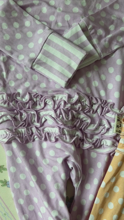 Polka Dot Ruffle Zippys